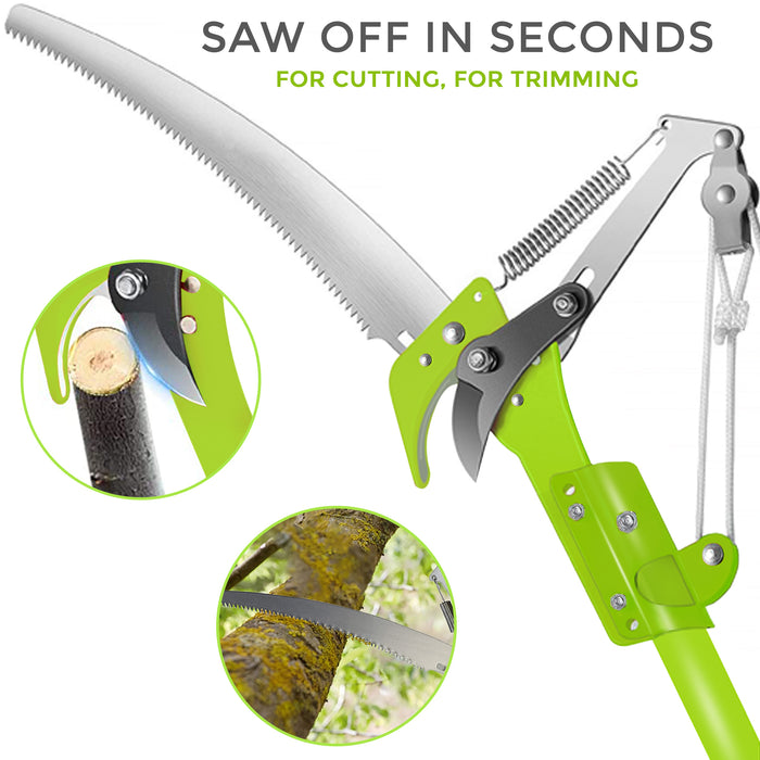 Telescopic Branch Pruner Cutter+32cm Saw