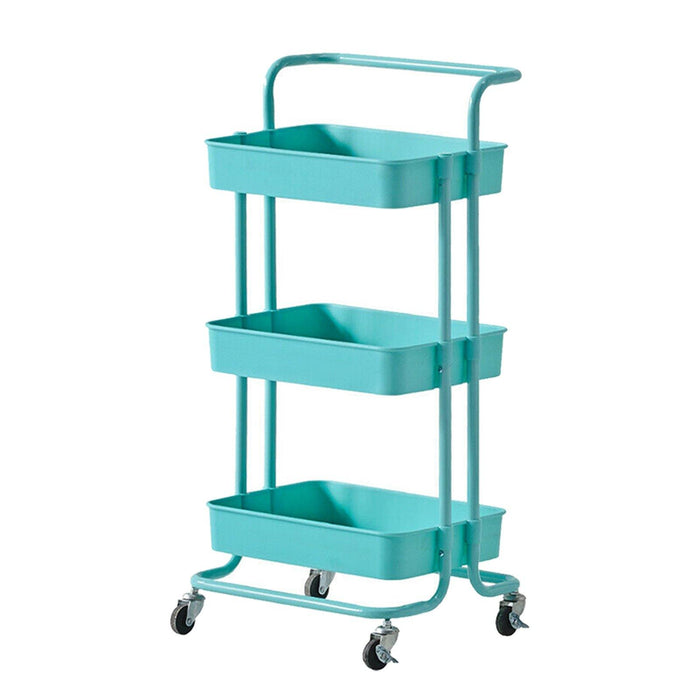 3-Tier Kitchen Storage Trolley with  Wheels