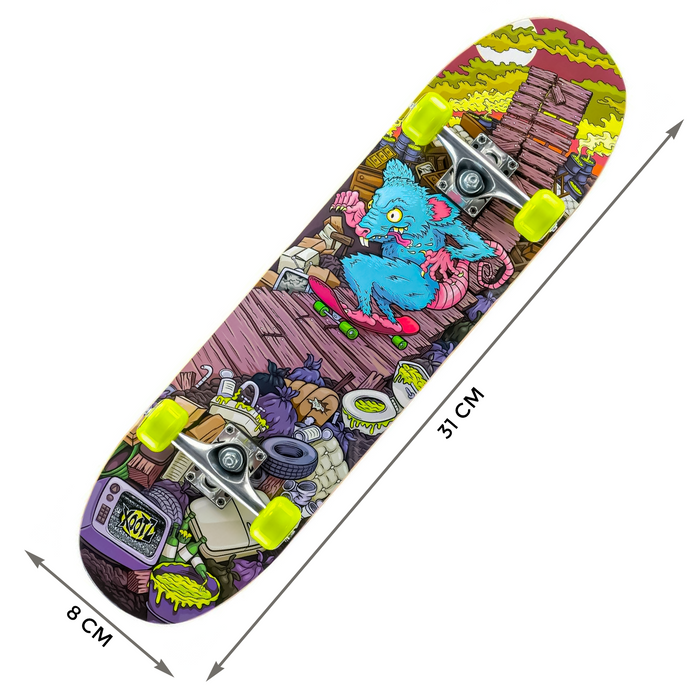 31" Kids Double Kick Skateboard