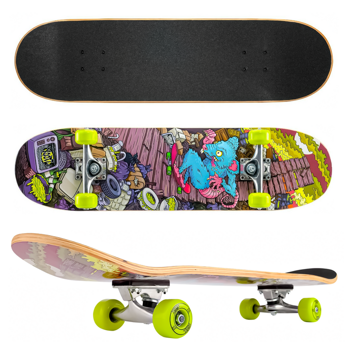 31" Kids Double Kick Skateboard