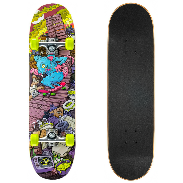 31" Kids Double Kick Skateboard