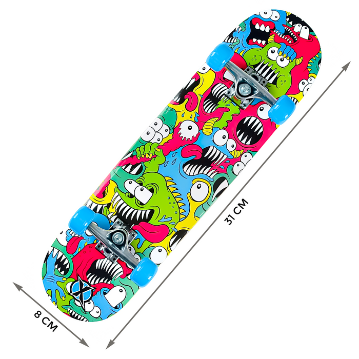 31" Kids Double Kick Skateboard