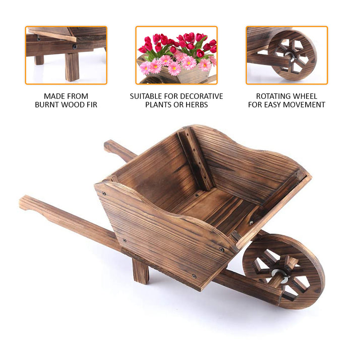 Garden Ornamental Wheelbarrow Planter