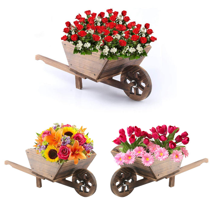 Garden Ornamental Wheelbarrow Planter