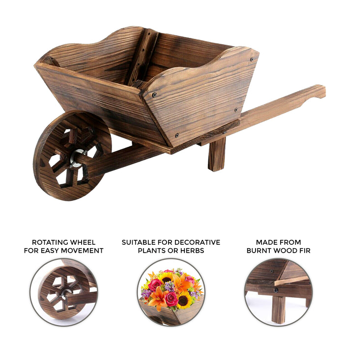 Garden Ornamental Wheelbarrow Planter