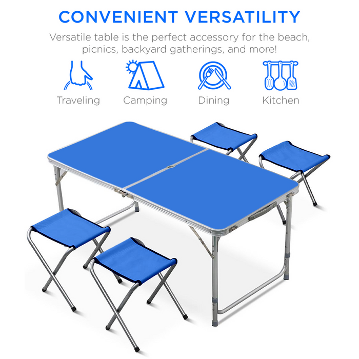 Blue table Chairs Features 