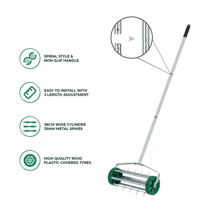 3 Level Lawn Aerator Grass Roller